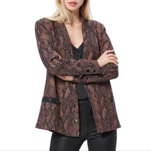 PAIGE snake print blazer size medium never worn